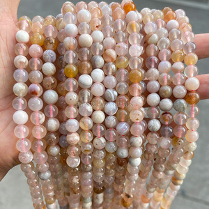 เครื่องประดับ Jingde ลูกปัดหินอาเกตลายดอกซากุระแบบหลวมเครื่องประดับสร้อยข้อมือแบบทำมือบอกตำแหน่งรอบกึ่ง FI - Product Image 6