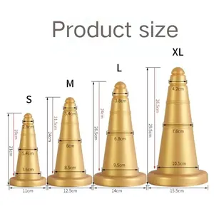 Plug anal électrique en forme de cône avec contrôle par bouton, <span class=keywords><strong>gode</strong></span> anal pour la masturbation adulte - Product Image 3