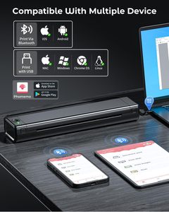 Phomemo M08F Wireless A4 <strong>Printer</strong> <strong>Portable</strong> for Connect to <strong>IOS</strong> or Android Phone Printing - Product Image 6