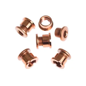 Tùy Chỉnh Fastener Nhôm Xe Đạp Vít Các Loại Hạt Leo Núi Đường Xe Đạp Đĩa Crank Duy Nhất Chainring Bu Lông Và Nut Cho Chainwheel - Product Image 1