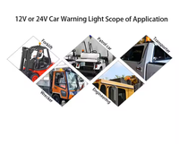 Feu de signalisation d'urgence clignotant ambre 12V/24V pour véhicule, construction, sécurité industrielle