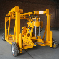 Machine de forage de puits d'eau et de carottage de roche d'occasion, profondeur 200m, à prix abordable
