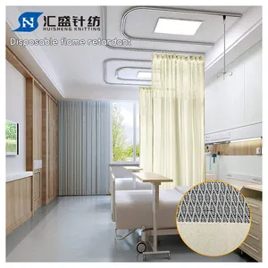 Clinica monouso mesh ignifugo divisori per la privacy stampa tenda per ospedale medico per tenda da letto