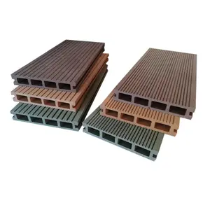 Ngoài trời không thấm nước sàn WPC PE decking rắn bền vườn biệt thự