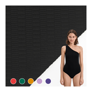 Tissu jacquard tricoté hautement extensible, matériau uni, tissu jacquard <span class=keywords><strong>en</strong></span> nylon sur mesure à vendre - Product Image 1