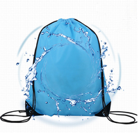 Sac à cordon en polyester imperméable à grande capacité, personnalisable avec logo, promotionnel et économique, pour la gym, vente en gros