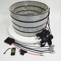 Kit de 4 éclairages LED blancs pour jantes de 17 pouces à 20 rangées, avec contrôleur via application, pour voitures, camions, VUS et véhicules tout-terrain – Expédition rapide depuis les États-Unis