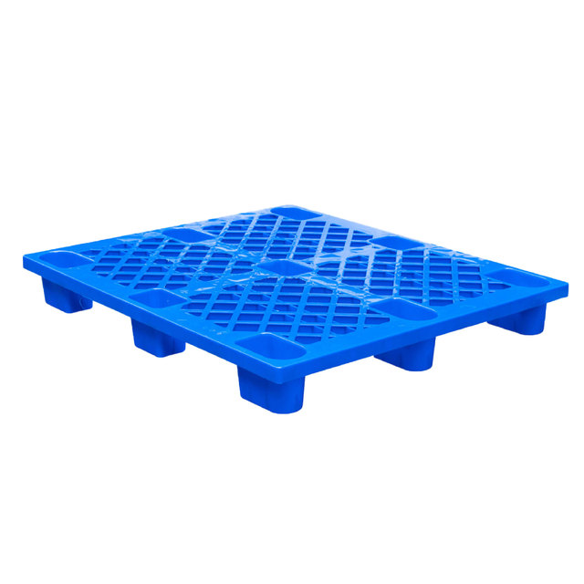 Nine-Leg Euro Plastic Pallet Thickened Mesh Moisture-Proof 4-Way Entry Single Faced Warehouse Logistics Storage Turnover Pad