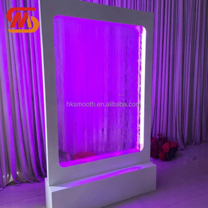 Smooth Wedding Waterfall <b>Arch</b> White Metal Backdrop With LED Light Rectangle Shape Portable Design - Product Image 5