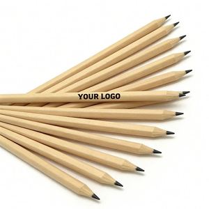 Lápiz Hexagonal HB de 7.5 Pulgadas Personalizable al por Mayor con Borrador, Lápiz de Madera Económico con Impresión de Logotipo Personalizado para Regalos Promocionales - Product Image 1