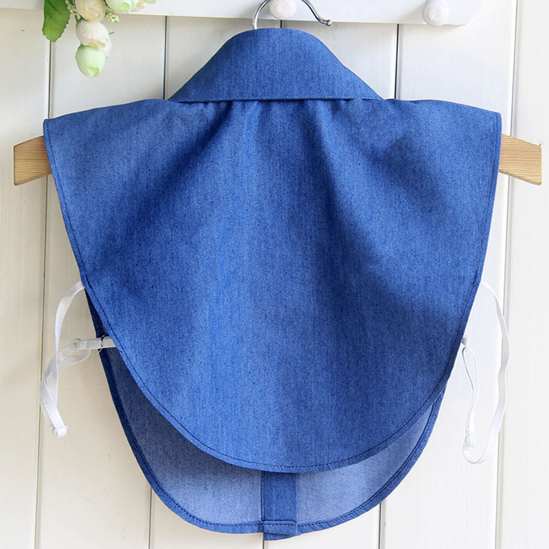 VALICLUD Detachable Denim Collar For Women And Men, Fake