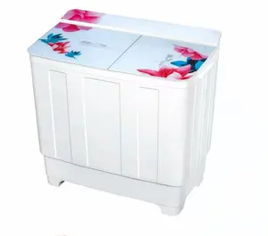 10 кг, полуавтоматическая стиральная машина с двойной ванной с верхней нагрузкой и цветочным узором