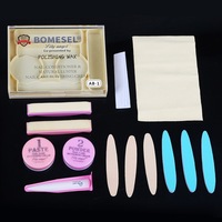 Kit professionnel de décoration d'ongles pour bébés, vernis et outils de polissage en laine, boîte de manucure et pédicure