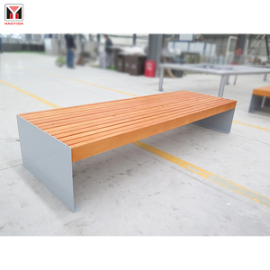 Banco de madera para exteriores, mueble personalizado de fábrica, Banco largo de jardín de hierro fundido - Product Image 2