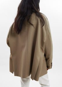 <span class=keywords><strong>Blazer</strong></span> décontracté en sergé pour femme, coupe oversize, couleur unie, style automne, pour le bureau - Product Image 6