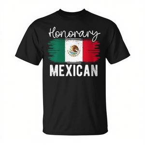 Camiseta Mexicana Honoraria con Diseño Retro de la Bandera, Unisex, Talla Adulto - Product Image 2