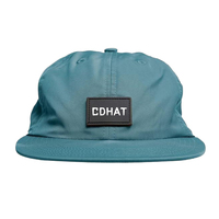 Mode personnalisé léger Camping chapeau Patch Logo extérieur Nylon Camping chapeau patchs 5 panneau Camper chapeau