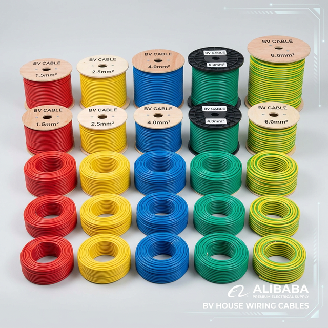 450/750V 60227 IEC 01 BV Solid PVC Insulated Single Core Non-Sheathed Copper Power Industrial House Wiring Cable