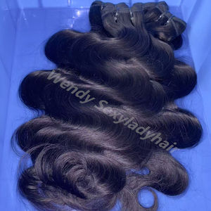 Ciocche di capelli grezzi venditori all'ingrosso di capelli grezzi singoli donatori vietnamiti allineati con cuticole 100% fasci di capelli umani - Product Image 2