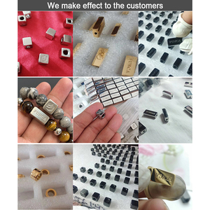 Beads DIY for Jewelry 8mm Stainless Steel Charm Black Cube <b>Spacer</b> Beads Custom Logo Name Diy Bracelet Metal Accessories - Product Image 6