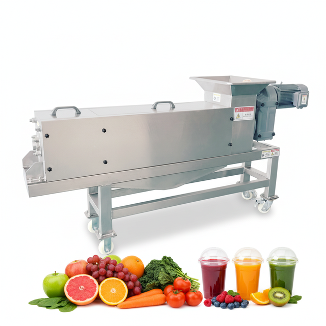 Cold Press Stainless Steel Industrial Juicer Extractor Machine Easy to Clean Juicer Squeezer Fruit for Beverage Production