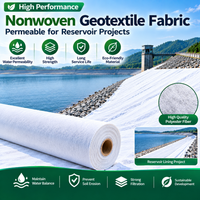 Tissu géotextile non tissé haute performance perméable pour les projets de réservoirs