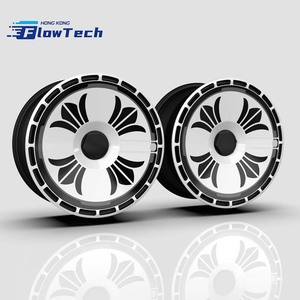FlowTech Cache-roues ABS de haute qualité 18-20 pouces pour Tesla Model 3/Y 2021-2023, ajustement OEM, enjoliveurs aérodynamiques, installation facile - Product Image 5