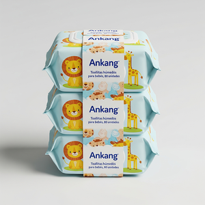 Lingettes Humides 100 Unités OEM ODM Hypoallergéniques en Coton pour Bébé sans <span class=keywords><strong>Alcool</strong></span> - Product Image 2