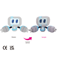 Maßgefertigte Wolf-Plüschtiere Teufel-Puppe Kaninchenfell-Katzenspielzeug Niedlicher Plüsch-Roboter