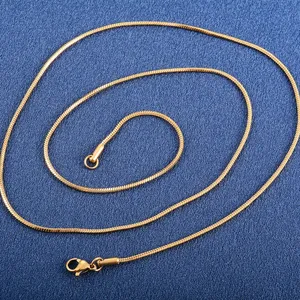 <span class=keywords><strong>Collana</strong></span> <span class=keywords><strong>Lunga</strong></span> a Catena Quadrata in Acciaio Inox, Larghezza 0.9/1.2/1.5/2.0/2.4mm, per Uomo e Donna, Colore <span class=keywords><strong>Oro</strong></span>/Argento - Product Image 6