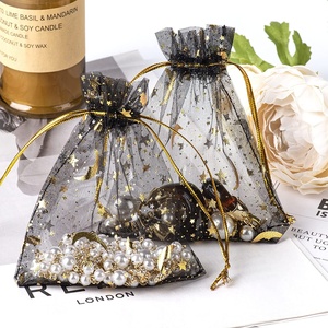 15x20cm sacs <span class=keywords><strong>en</strong></span> Organza transparent <span class=keywords><strong>Tulle</strong></span> maille fête faveur cadeau sac bijoux pochettes pour mariage anniversaire Baby Shower Festival cosmétiques - Product Image 6