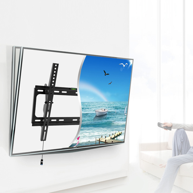 Heavy Duty Steel LCD TV Wall Mount 14-70\" Vesa Max. 800*400 Tilt Feature LED TV Holder for Home Packaged in Boxes