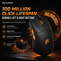 F800 Mouse Gaming Nirkabel Tri Mode Sensor PAW 3395 26000 DPI, Kabel Nirkabel dengan Polling Rate Tinggi, Ultra Ringan Berkabel untuk PC Gamer