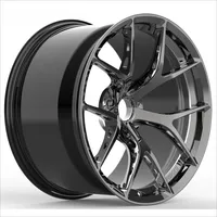 Jantes de course personnalisées en alliage forgé, bronze chromé noir brossé, finition haute brillance, 5X112/120, Audi Tesla, 18-23 pouces, concaves, garantie 5 ans
