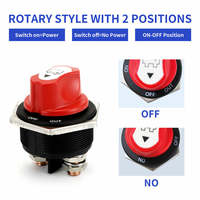 Interrupteur d'isolement de batterie 200A Max 32VDC pour bateau et caravane