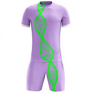 100% polyester arbitre vêtements de football filles séchage rapide respirant maillot costumes survêtement été météo football uniforme - Product Image 1