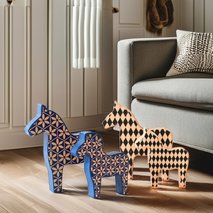 Objet décoratif animal en bois de style Art déco pour occasions d'anniversaire - Product Image 2