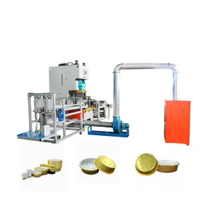 Máquina para fabricar envases de alimentos de papel de aluminio Línea de producción automática de cajas de alimentos de papel de aluminio