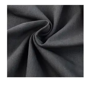 High Quality Cotton Spandex Fabric with Slub Twill 4 Way Stretch Cloth for Pants Workwear Uniform Suit Clothing