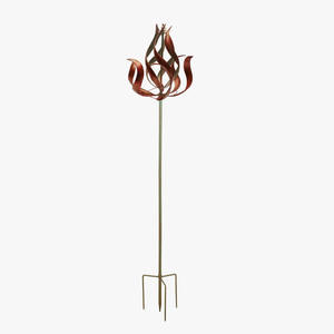 Girandola a Vento in Metallo a Spirale Fai-da-Te, Fatta a Mano, Moderna, da Giardino, per Esterni, 8 Pollici, in Bronzo, per Sublimazione - Product Image 1