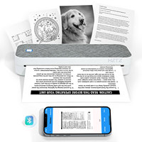 Mini imprimante de poche 8 pouces imprimante sans fil portable A4 papier thermique imprimante sans encre compatible avec IOS Android ordinateur portable