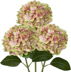 Hydrangeas peintes de haute qualité, fleurs artificielles en latex de 65 cm, fleurs au toucher réel, décoration pour la maison, les mariages et les hôtels - Product Image 1