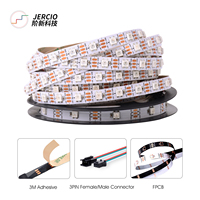 Smart Home Pro JERCIO WS2812B/SK6812 5V LED Strip | 30-144LEDs/M RGB direccionable para Retail Windows y VR Studios