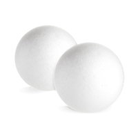Boules en mousse pour loisirs créatifs, 7,9 pouces, blanches, en polystyrène, design Art Déco, pour Pâques, baptême, projets DIY, centres de table floraux, décoration intérieure