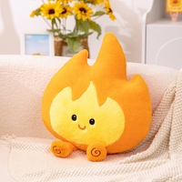 Usine Fluffy Flamme En Forme Doux En Peluche En Peluche Coussin pour Collection Designer Personnalisé Mignon Dessin Animé Art En Peluche Jouet Coussin