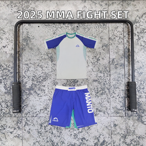 2026 Custom Men's MMA Fight Wear Set Rashguard y pantalones cortos para Jiu Jitsu & Grappling adulto MMA fight wear MMA rashguard - Product Image 2