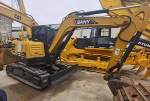 Mini-excavatrice Sany SY16C SY35C SY55C SY60C SY75C d'occasion, moteur Isuzu, godet de 0,28 m, poids opérationnel de 6000 kg - Product Image 3