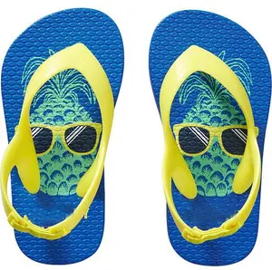 Handsome Sunglasses Insole Design Baby Boys Slippers Flip Flops Wholesale