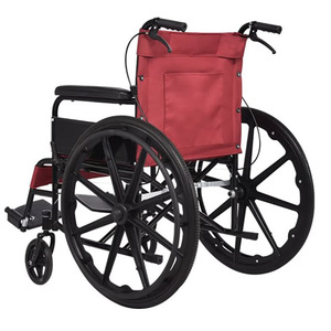 Manual Wheelchair <b>Folding</b> Lightweight High Carbon Steel For Elderly Disabled Persons With <b>Commode</b> Feature - Product Image 2