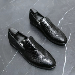 Zapatos de Cuero de Negocios de Alta Gama para Hombre, Diseño con Cordones Puntiagudos, Transpirables y Resistentes al Desgaste, para Primavera, Otoño e Invierno, Talla Grande - Product Image 2